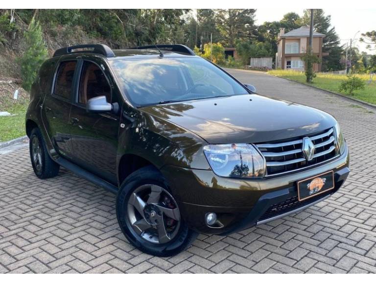 RENAULT - DUSTER - 2014/2015 - Verde - Sob Consulta